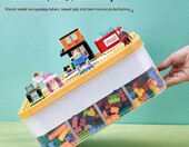 Utensy Pojemnik na klocki LEGO z pokrywką do budowania, 3 przegródki – zdjęcie 4