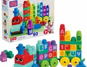 MEGA BLOKS First Builders Pociąg ABC – klocki edukacyjne dla malucha – zdjęcie 1