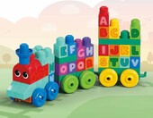 MEGA BLOKS First Builders Pociąg ABC – klocki edukacyjne dla malucha – zdjęcie 3