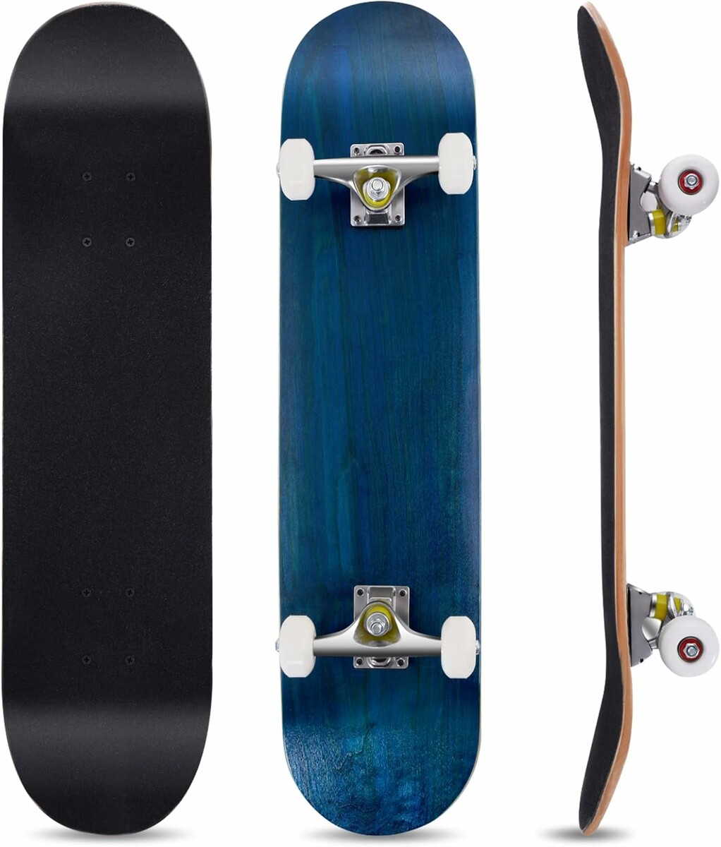 Deskorolka COSTWAY Cruiser 80x20 cm dla dzieci i młodzieży, niebieska