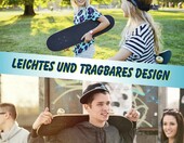 Deskorolka COSTWAY Cruiser 80x20 cm dla dzieci i młodzieży, niebieska – zdjęcie 2