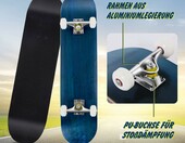 Deskorolka COSTWAY Cruiser 80x20 cm dla dzieci i młodzieży, niebieska – zdjęcie 4