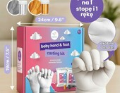 Zestaw do odlewania odcisków dłoni dziecka Chuckle, pamiątka 3D – zdjęcie 5