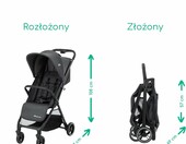 Bebeconfort Azur Duo wózek wielofunkcyjny 2w1 z fotelikiem samochodowym, grafitowy – zdjęcie 4