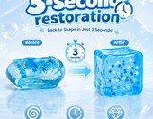 AIYONG Squishy Fun Box zestaw 4 gniotków dla dzieci, ser, kostki lodu, jabłko, alpaka – zdjęcie 5