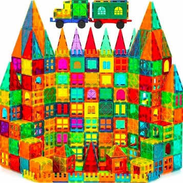 Klocki magnetyczne 100 elementów Wonder Toys (stan nowy)