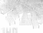 HIUME Klocki cegły 2x4 klasyczne 140 szt. – przezroczyste, kompatybilne – zdjęcie 1