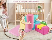 COSTWAY Klocki piankowe XXL 6 elementów – miękkie klocki do zabawy i wspinania – zdjęcie 2