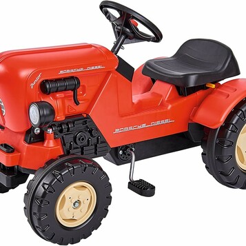 BIG Porsche Diesel Junior – traktor na pedały dla dzieci, czerwony