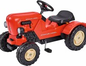BIG Porsche Diesel Junior – traktor na pedały dla dzieci, czerwony – zdjęcie 1