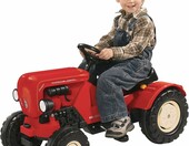 BIG Porsche Diesel Junior – traktor na pedały dla dzieci, czerwony – zdjęcie 4