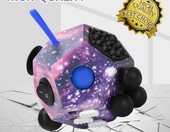 VCOSTORE Fidget Cube Galaxy – kostka antystresowa 12 funkcji, fioletowa – zdjęcie 3
