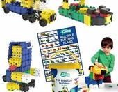 Clics Toys Bęben CD007 – klocki konstrukcyjne 275 elementów, 10 w 1 – zdjęcie 1