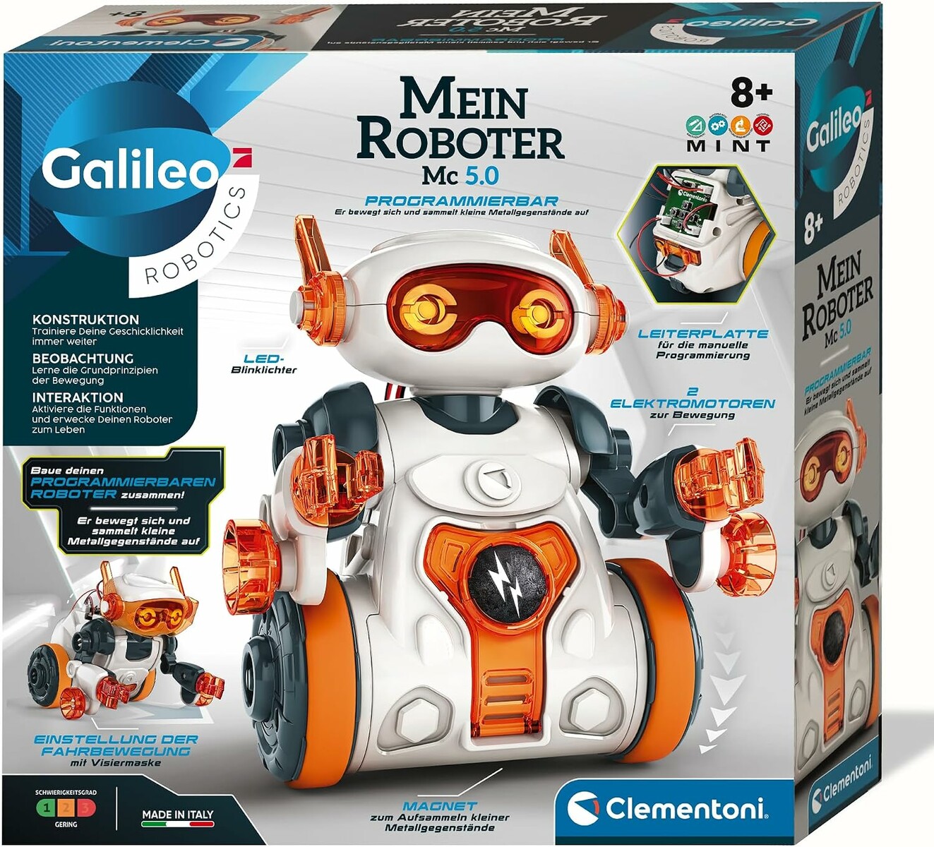 Clementoni Galileo Mój Robot MC 5.0 - zestaw do nauki programowania dla dzieci