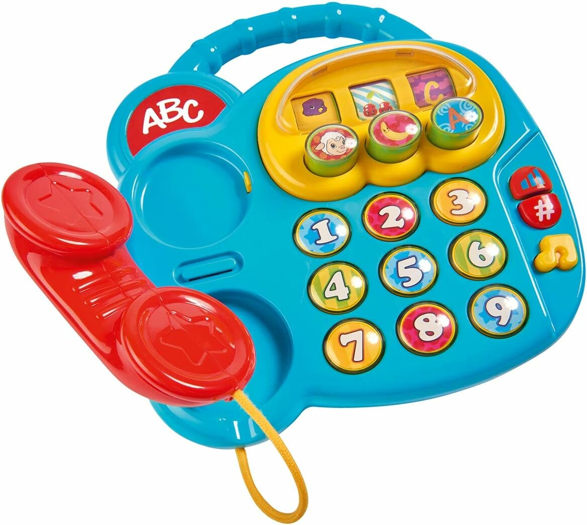 Simba ABC Kolorowy Telefon - zabawkowy telefon edukacyjny z dźwiękami