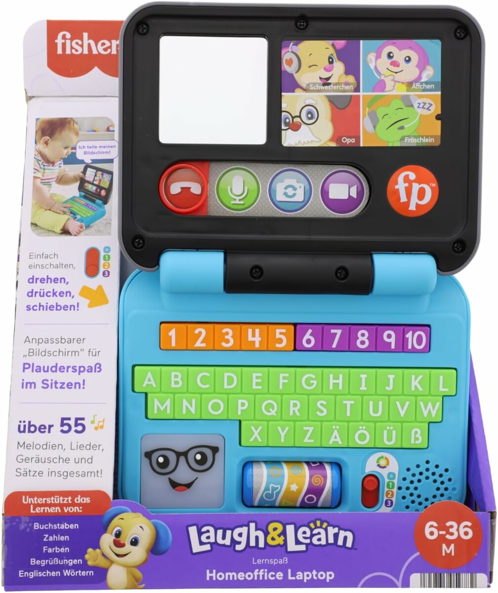 Fisher-Price Laptop Radość Edukacyjna - zabawkowy komputerek dla malucha