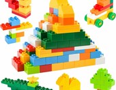 ABOHU Klocki konstrukcyjne 246 elementów, duże klocki dla dzieci – zdjęcie 1