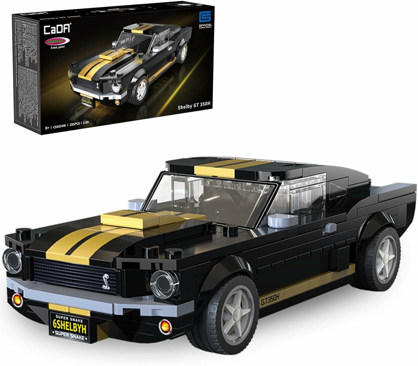 CADA Shelby GT 350 H 1:24 – klocki model samochodu, 285 elementów