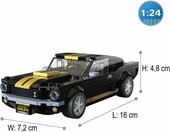 CADA Shelby GT 350 H 1:24 – klocki model samochodu, 285 elementów – zdjęcie 3