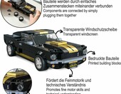 CADA Shelby GT 350 H 1:24 – klocki model samochodu, 285 elementów – zdjęcie 4