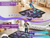 Costway Mata do tańczenia LED dla dzieci - elektroniczna mata muzyczna, 2 graczy – zdjęcie 2