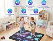 Costway Mata do tańczenia LED dla dzieci - elektroniczna mata muzyczna, 2 graczy – zdjęcie 3