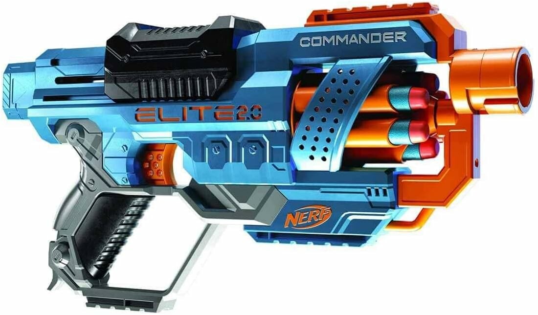 NERF Elite 2.0 Commander RD-6 - pistolet zabawkowy na piankowe strzałki