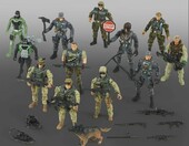 JOYIN Zestaw żołnierzyków 16 elementów - figurki wojskowe dla dzieci – zdjęcie 3