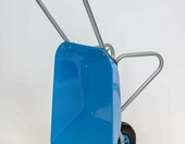 Rolly Toys Taczka dziecięca metalowa - zabawka ogrodowa niebiesko-srebrna – zdjęcie 2