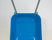 Rolly Toys Taczka dziecięca metalowa - zabawka ogrodowa niebiesko-srebrna – zdjęcie 3
