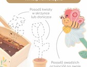 umu Zestaw narzędzi ogrodowych dla dzieci - drewniana konewka, szufelka, grabki – zdjęcie 3
