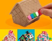 Play-Doh Builder Piernikowa chatka - zestaw plastyczny do budowania i lepienia – zdjęcie 4