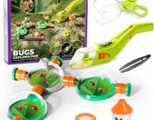 deAO Zestaw łapaczy owadów 5w1 z LED i lupą - zabawka ogrodowa dla dzieci – zdjęcie 1