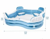 Intex Basen Ogrodowy kwadratowy 229x229x66 cm, 882 l – zdjęcie 5