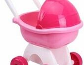 FANCY Wózek dla lalek do 36 cm - spacerówka różowa dla dzieci – zdjęcie 1
