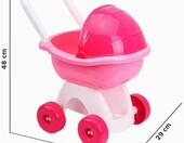 FANCY Wózek dla lalek do 36 cm - spacerówka różowa dla dzieci – zdjęcie 2