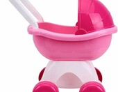 FANCY Wózek dla lalek do 36 cm - spacerówka różowa dla dzieci – zdjęcie 5