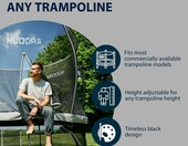 HUDORA Drabinka do trampoliny ogrodowej - uniwersalna, stal – zdjęcie 4