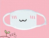Xshelley Maseczki bawełniane dla dzieci - zestaw 6 szt., białe, unisex – zdjęcie 2