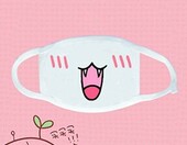 Xshelley Maseczki bawełniane dla dzieci - zestaw 6 szt., białe, unisex – zdjęcie 3