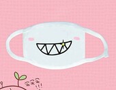 Xshelley Maseczki bawełniane dla dzieci - zestaw 6 szt., białe, unisex – zdjęcie 4