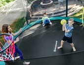 SONGMICS Zamienna mata do trampoliny 366 cm - mata do skakania, czarna – zdjęcie 2