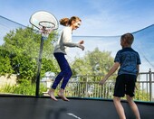 SONGMICS Zamienna mata do trampoliny 366 cm - mata do skakania, czarna – zdjęcie 3