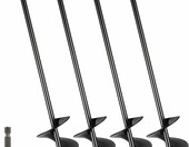 DBREAKS Kotwy gruntowe do trampoliny 38 cm - zestaw 4 szt., metalowe – zdjęcie 1
