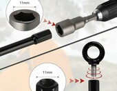 DBREAKS Kotwy gruntowe do trampoliny 38 cm - zestaw 4 szt., metalowe – zdjęcie 3