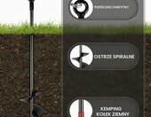 DBREAKS Kotwy gruntowe do trampoliny 38 cm - zestaw 4 szt., metalowe – zdjęcie 5