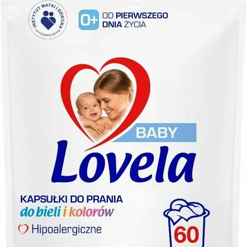 Kapsułki do prania dla dzieci 60 Lovela Baby (stan nowy)