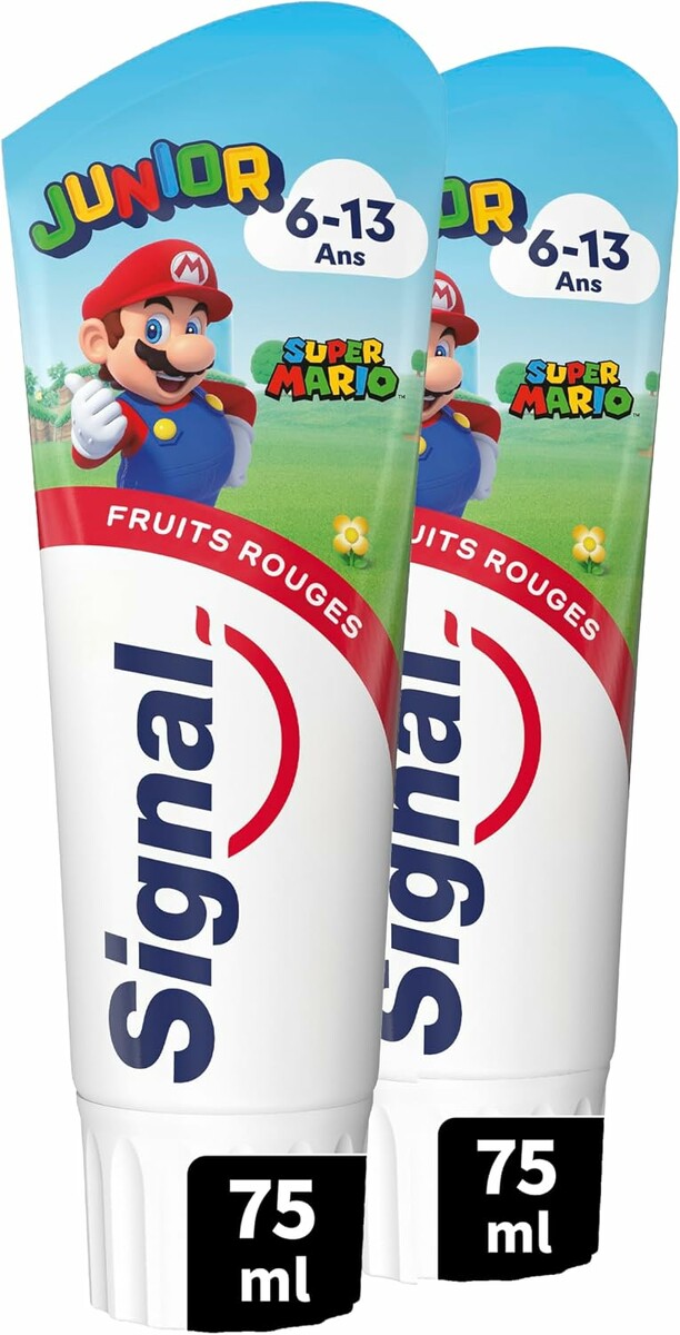 Signal Pasta do zębów dla dzieci Junior Super Mario 6-13 lat 2x75 ml