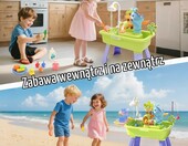 deAO Stolik wodny 4w1 dla dzieci - zabawka z obiegiem wody, zielony – zdjęcie 5