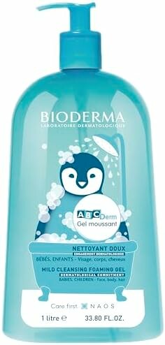 Bioderma ABCDerm Żel piankowy do kąpieli 1 l - płyn do kąpieli dla dzieci